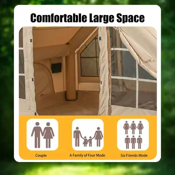 Inflatable Tents for Camping,Large Inflatable Camping Tent with Hand Pump,Inflatable Tent,Easy Setup Tents for Camping Portable 6