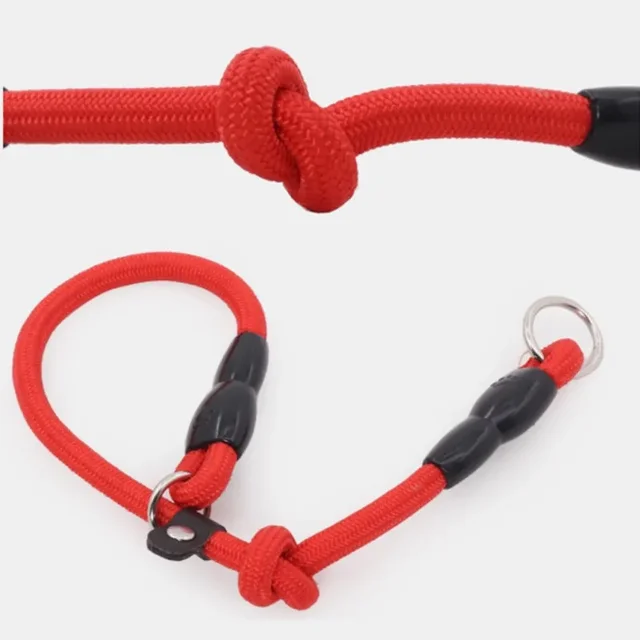 Dog Collar P Chain for Dog Walking Adjustable Dogs Collar P Rope Pet Collars Nylon Dogs Harness Puppy Training Rope Pet Supplies 6