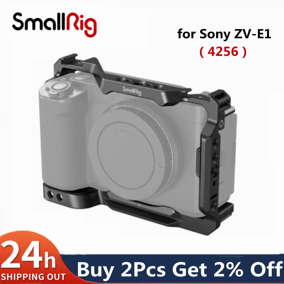 In Stock Smallrig Cage Per Sony Zv-E1 Custodia Protettiva Completa Per Gabbia Per Fotocamera Con Vite Da 1/4 "-20 Per Fotocamera Sony Zv-E1 4256