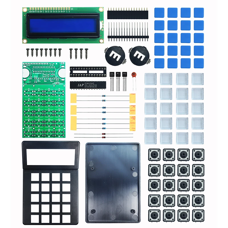 Kit de production électronique avec calculatrice, 51 microtherto ler, exercice de soudage, expert en formation, écran d'affichage, adt hosp1062, DlY