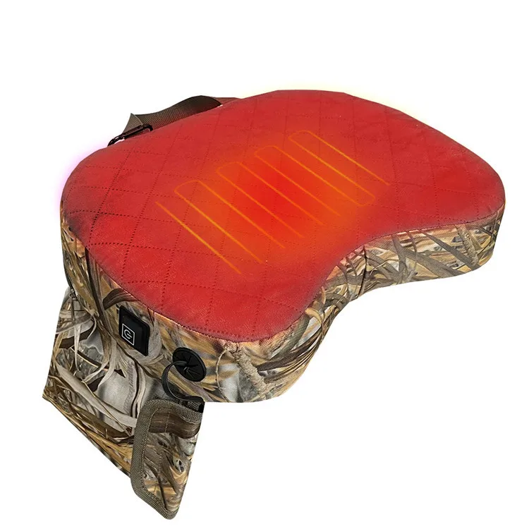 

New camouflage autumn and winter hunting outdoor travel portable buttocks cushion three gear adjustable heating pad