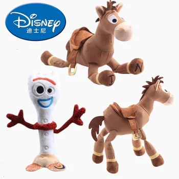 Disney25- 28cm Toy Story： Sheriff Woody Buss Red Heart Horse Cartoon Plush Doll  Girl Sofa Plush Pillow Birthday Gift Christmas