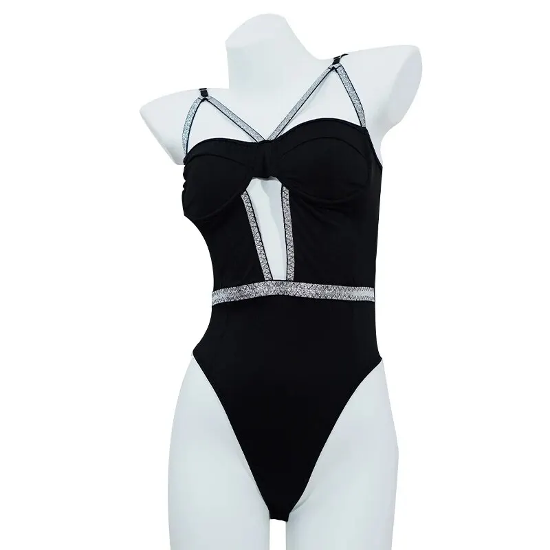 Women Jumpsuit Sexy Hollow Push Up Without Back With Adjustable Shoulder Straps