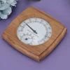 0%- Thermometer Hygrometer Sauna Room Hygrometer High Temperature Resistance Cedar Wood 2-in-1 10°C - 120°C for Sauna Room 3