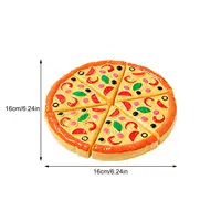 Kids Pizza Cutting Toy Simulation Plastic Pizza Dinette Child Toy Kitchen Pretend Play Food Cooking Kitchen Toys for Girls Kids 2