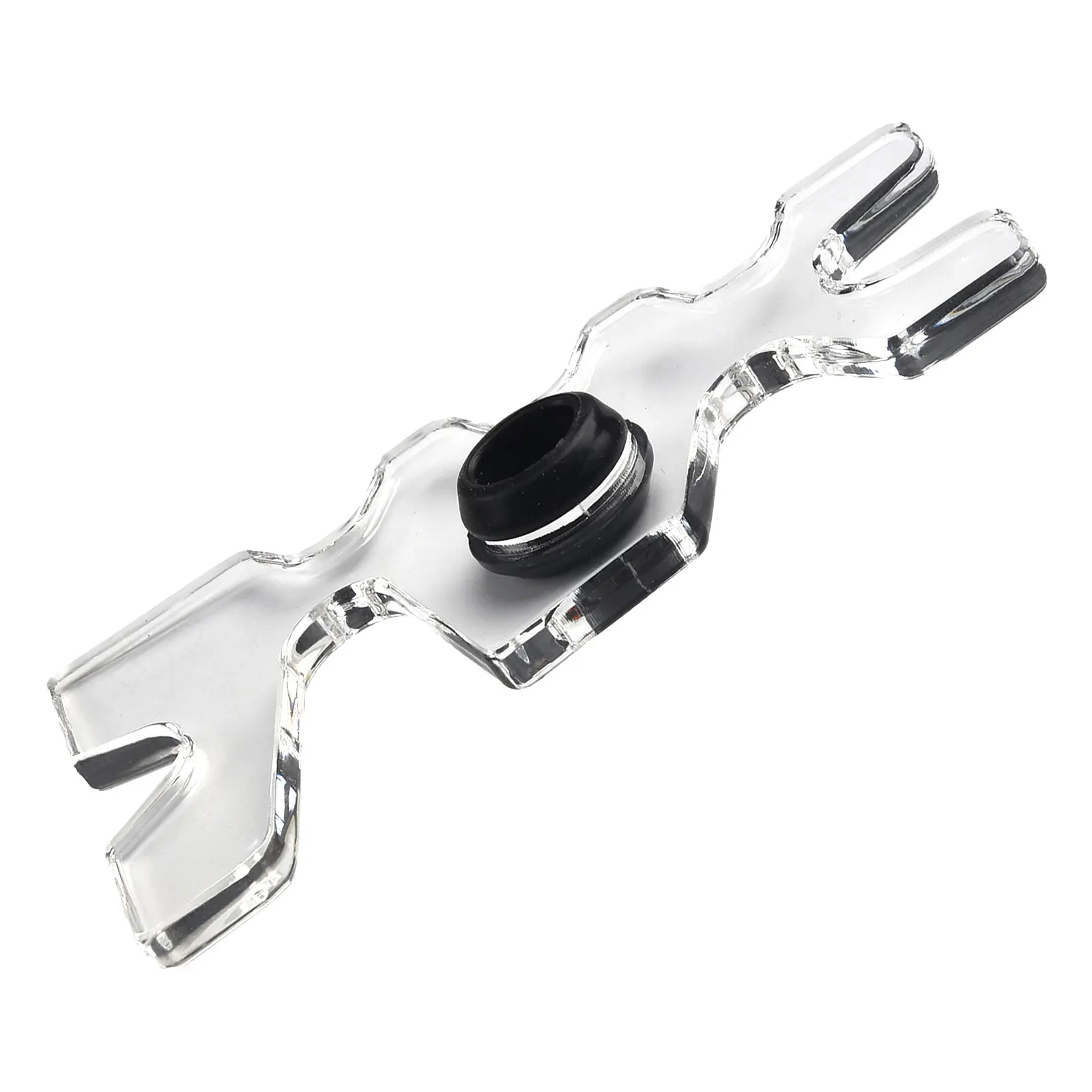 Billiard Shaft Billiard Bridge Stick Transparent Billiard Cue Bridge Rest Clear Pool Snooker Cue Head Holder Adjustable Height Rubber Grommets
