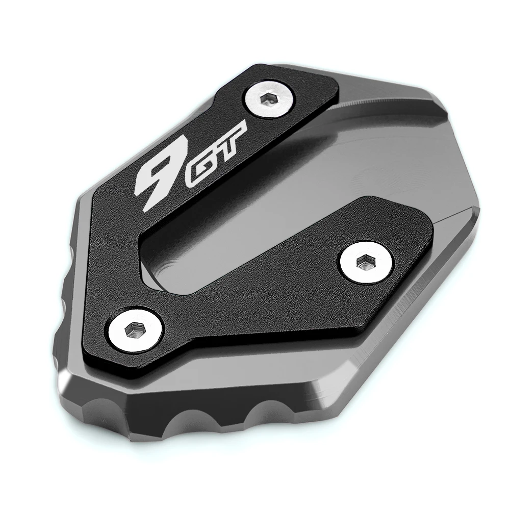 Premium CNC Side Stand Enlarger & Kickstand Foot Pad with Tire Valve Caps