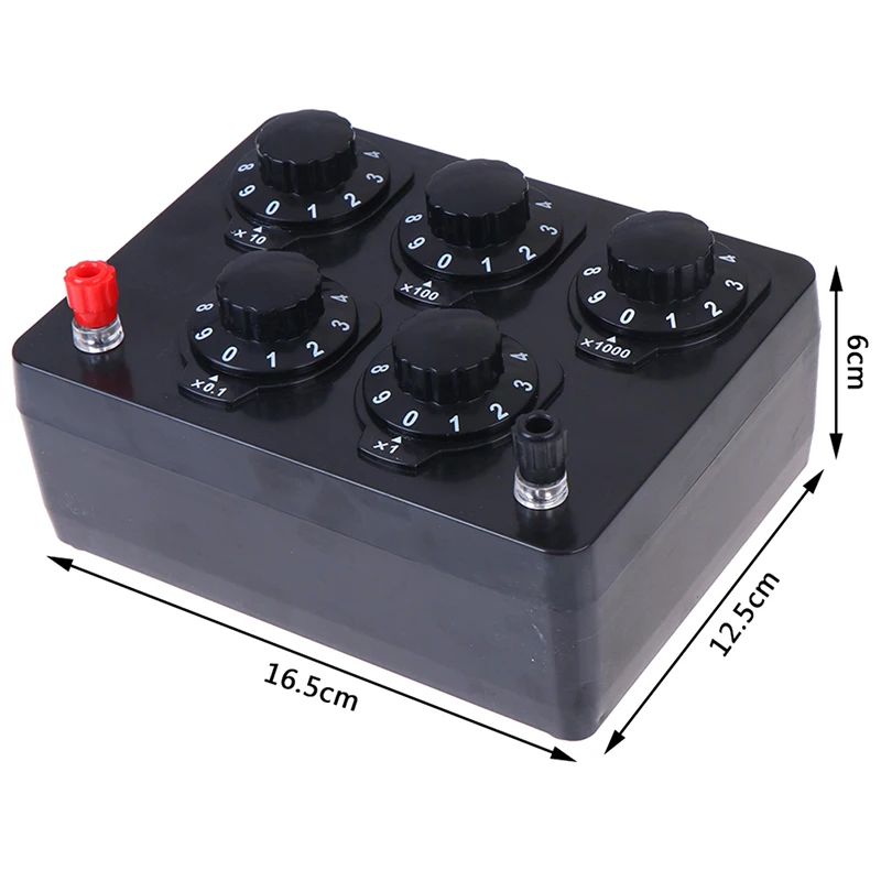 0-9999.9 Ohm Variable Decade Resistor Resistance Box Physical Teaching Tool variable decade resistor