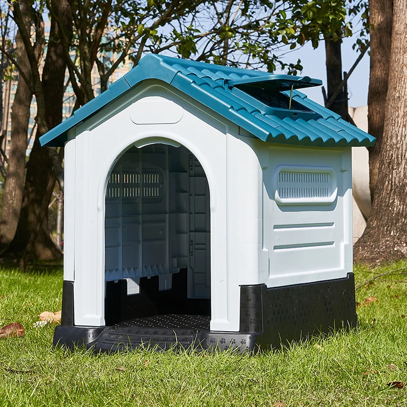 

Outdoor Folding Kennel Small and Medium-sized Dog Pet Kennel Dog Cage Rainproof Plastic Outdoor Sturdy Dog House