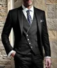 Men Suits for Wedding 3 Pieces Blazer Vest Pants Peak Lapel  Slim Fit Suit Elegant Tuxedos for Wedding Business Evening Party 2