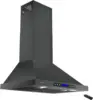 Wall Mount Hood 900 CFM Kitchen Hood Vent 4 Speeds Touch Control LCD Display With Remote /3 Pcs Baffle Filters / 2 Pcs 3W L 1