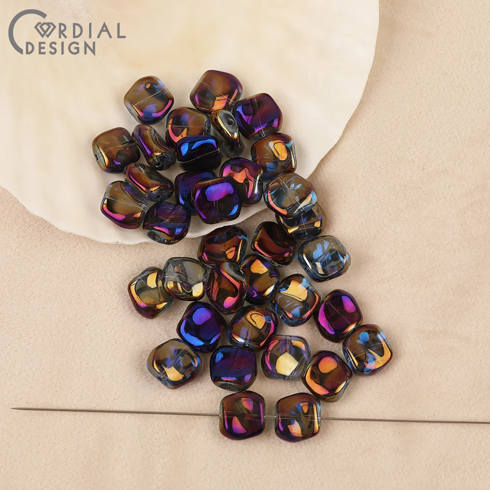 Cordial Design 11*11MM 300pcs DIY Glass Bead/Geometry Shape/Hand Made/Aurora Effect/Beads Making/Jewelry Findings & Components 13 Cordial Design 11*11MM 300pcs DIY Glass Bead/Geometry Shape/Hand Made/Aurora Effect/Beads Making/Jewelry Findings & Components - cordial