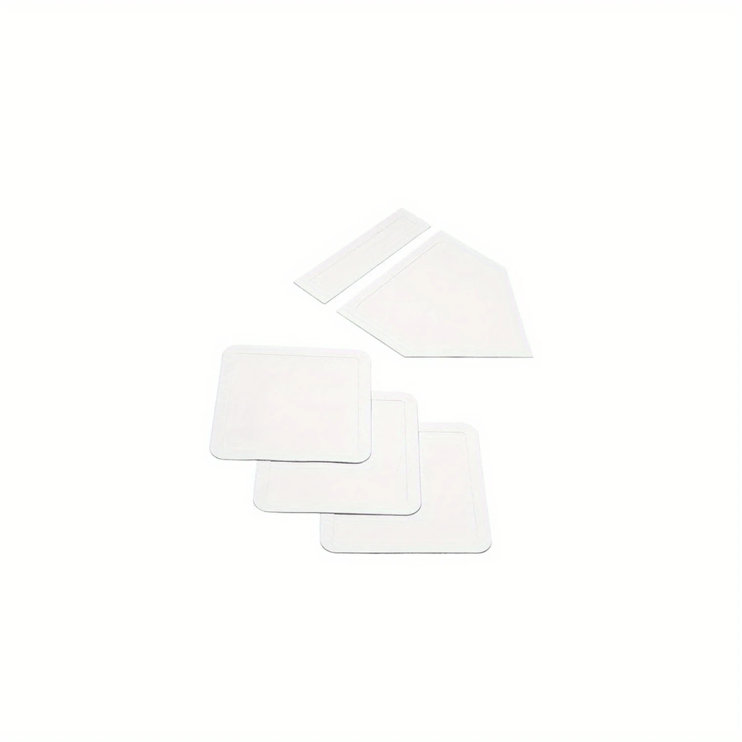Rubber Baseball Base Set Training & Competition Indoor/Outdoor Bases Baseball Softball & Kickball