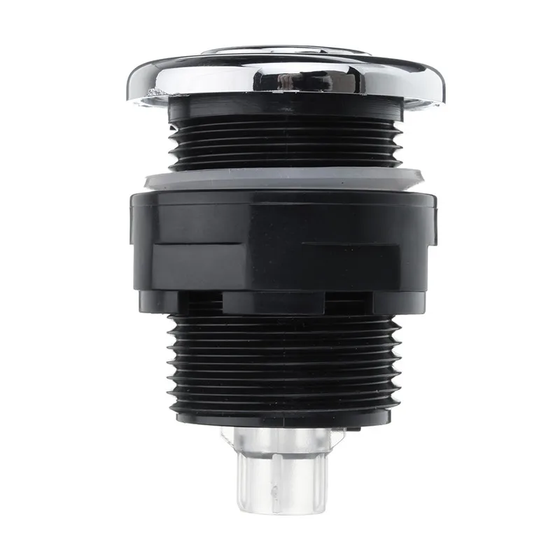 새로운 공압 스위치 켜기 끄기 푸시 공기 스위치 버튼 34mm 욕조 스파 폐기물 쓰레기 처리 월풀 편리한 검정색 스위치