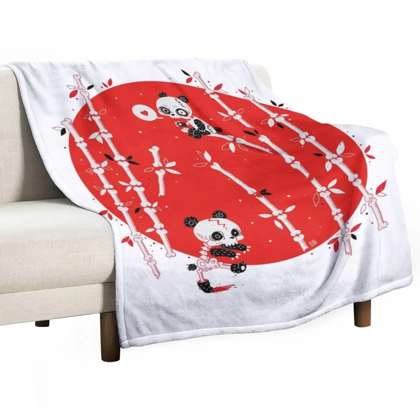 

Zombie Pandas Throw Blanket Winter beds Bed linens for winter Soft Big Blankets