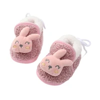 Baby Boys Girls Non Slip Gripper Winter Shoes Newborn Infant Slipper Socks Toddler First Walker Crib Shoes 0-18 Months 1