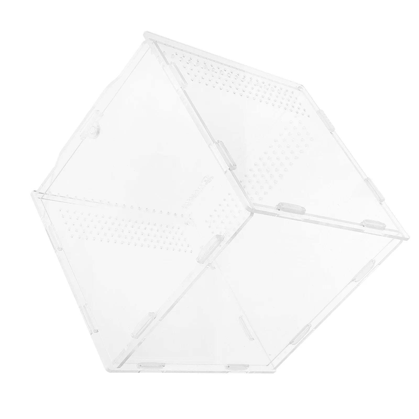 1Pcs 나무 등반 파충류 사육 상자 뱀, 도마뱀, 거북이, 헤어미트 크랩, 타란툴라를 위한 아크릴 투명 케이스