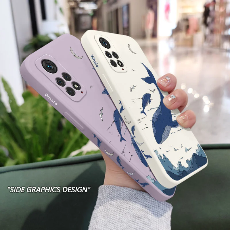 Fantasy Whale Design Phone Case Cover