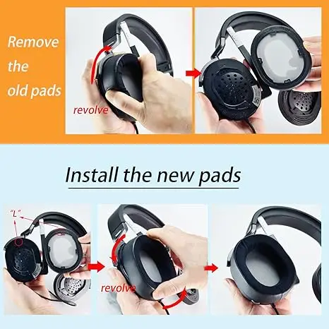 HS65 HS55 Earpads for Corsair HS65 HS55 Surround Gaming Headset Replacement Ear Pads Cover Cushions Memory Foam Earmuffs