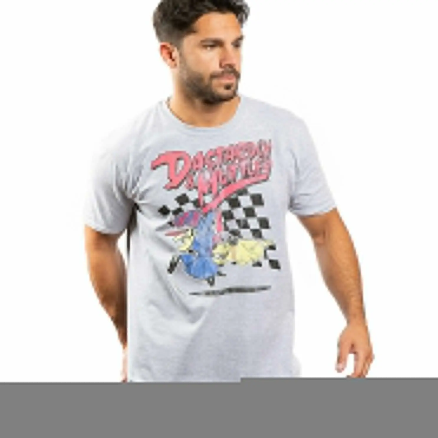 T-Shirt Ufficiale Wacky Races Mens Dastardly & Mutley Grey S - Xxl