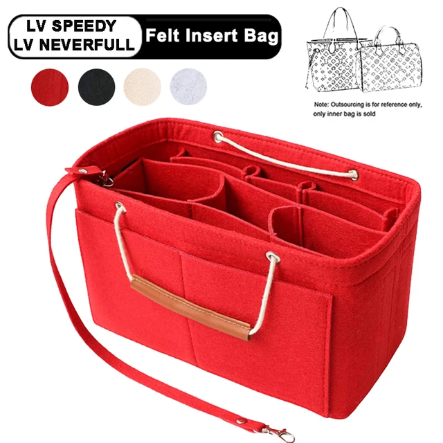 SPEEDY 25 30 35 Felt Cloth Insert Bag Organizer Makeup Handbag Organizer  Travel Inner Purse Portable Cosmetic Bags Never Full - AliExpress