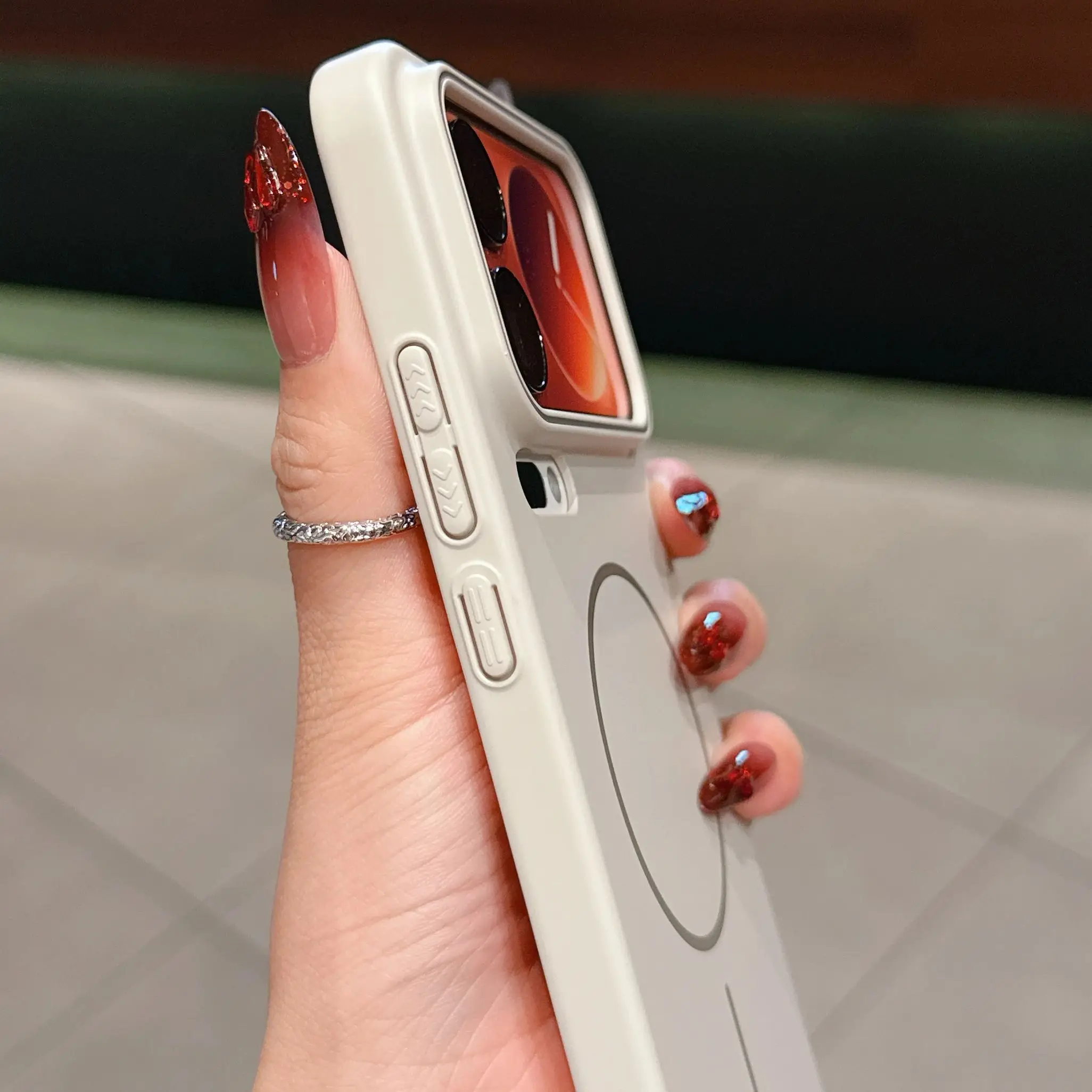 Enhanced Product Title:  
Sleek Matte Magnetic Phone Case with Wireless Charging Compatibility