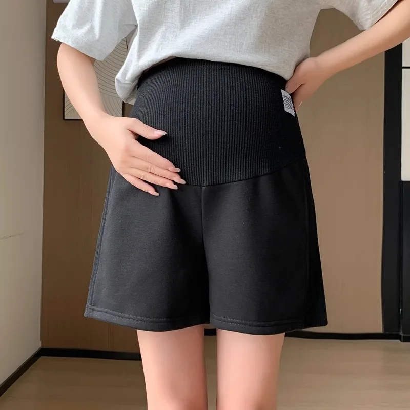 2026 New Summer Adjustable Plus Size Maternity Pants Pregnant Women Shorts Ladies Loose Capri Mather Clothing