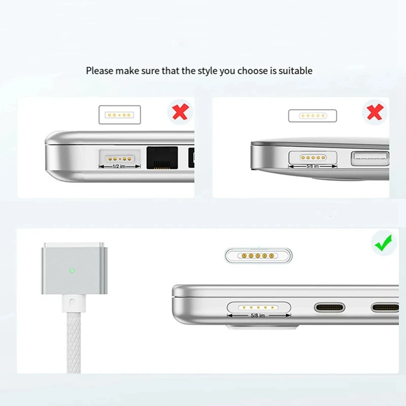 140W PD 3.1 Fast Charge Magnetic Cable USB Type C to MagSafe 3 for Macbook Pro 14 16 Air M2 Mac MagSafe 3 Charger Wire