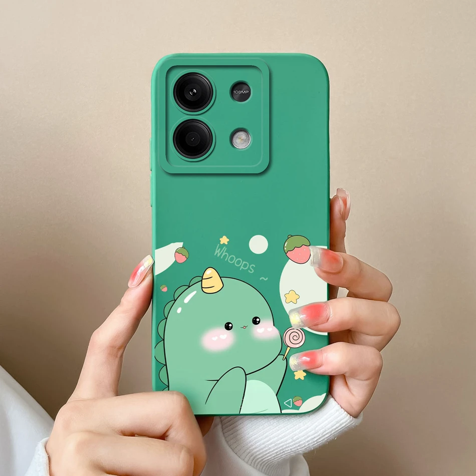 Dinosaur Liquid Silicone Full Protection Anti-Shock Back Cover