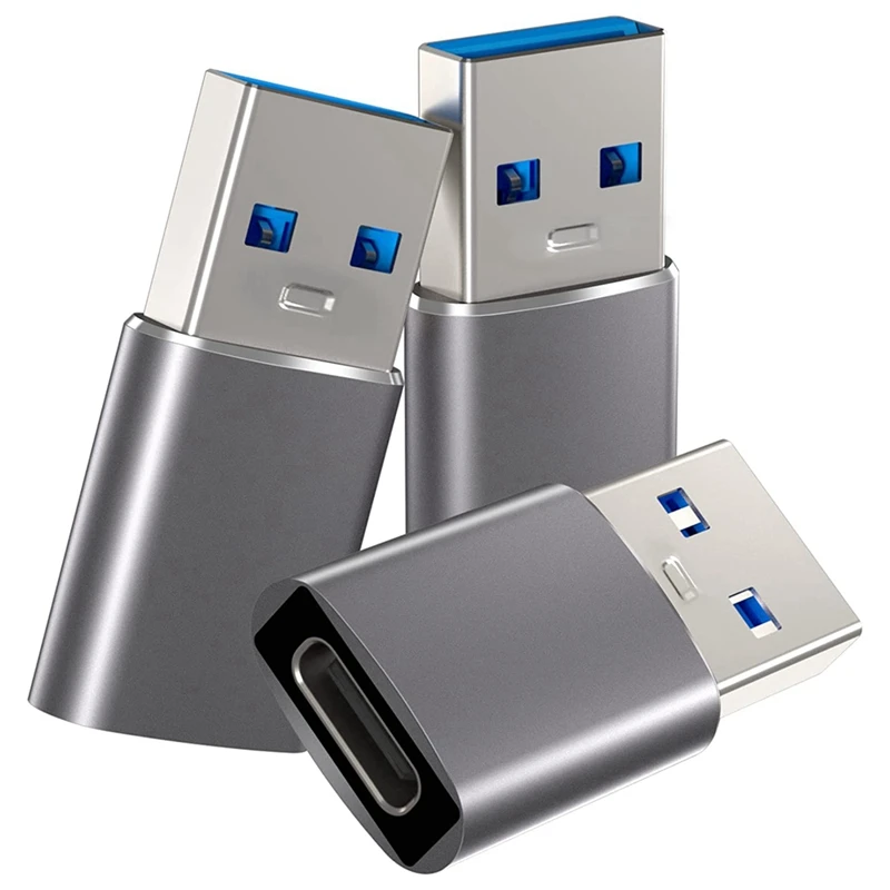 1Set Adattatore Usb C Femmina A Usb Maschio Per Iphone Samsung Galaxy ,Chromebook Google Pixel