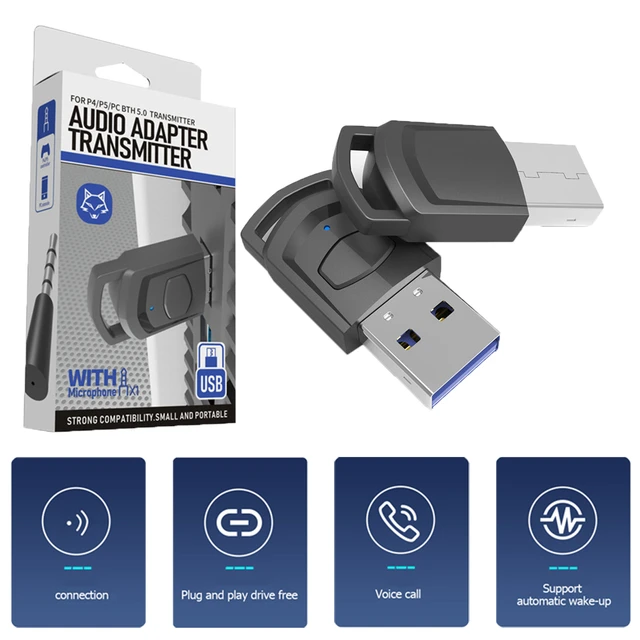 USB Bluetooth Adapter Transmitter Dongle Für PS5 Kopfhörer