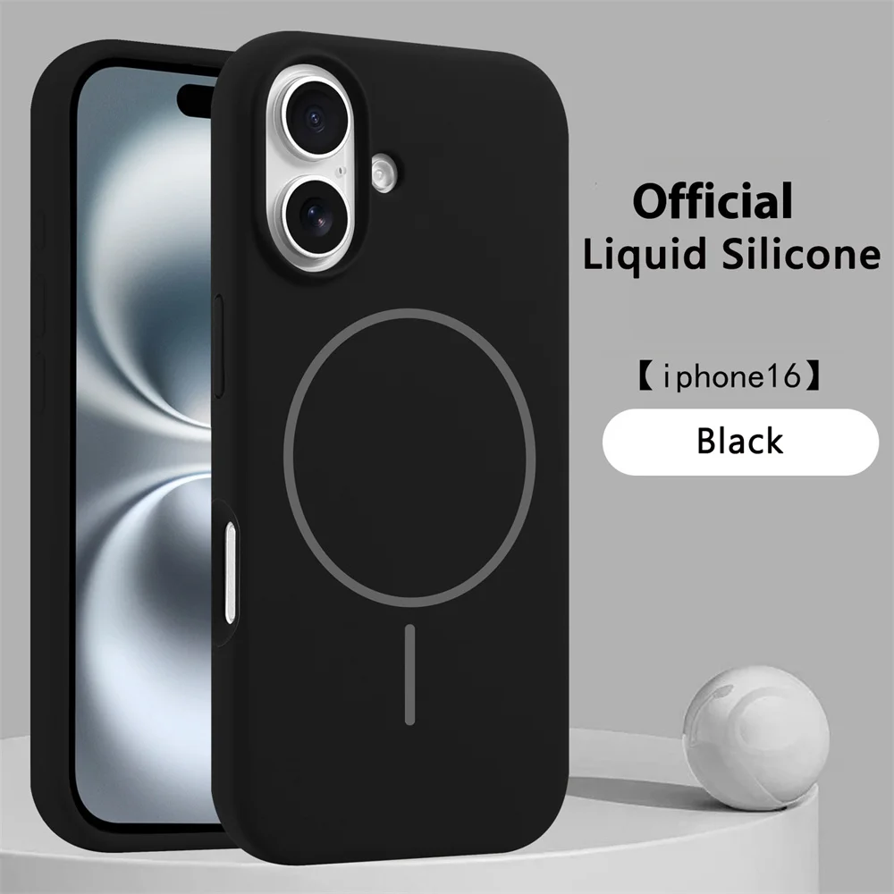 Premium Liquid Silicone Magnetic Wireless Charging Shockproof Case Cover