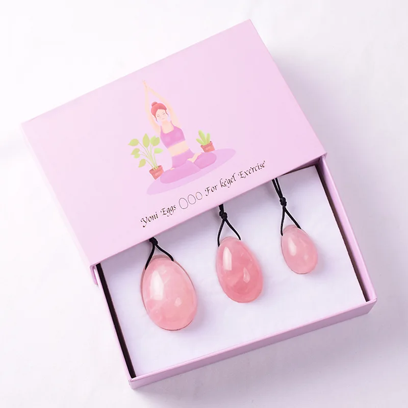 Ball massager massage tool 3pc natural jade yoni massager women vaginal firming yoni eggs