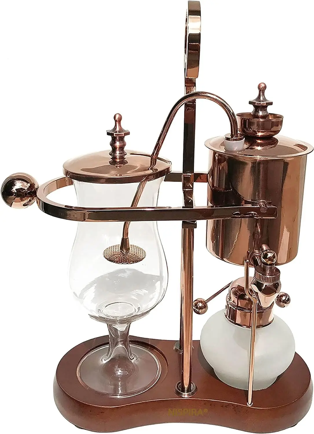 

Belgian Belgium Luxury Family Balance Syphon Siphon Coffee Maker Copper Color, 1 set Cop coffee Automatic espresso machinne