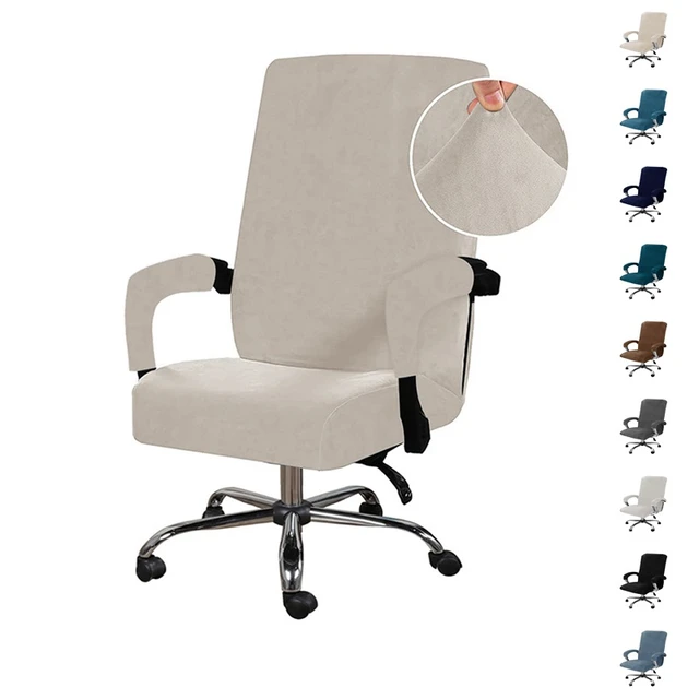 Velvet Elastic Office Armchair Cover Stretch Computer Chair Cover Thickened Rotating Chair Case Funda Silla Escritorio Home - Vimarsana News