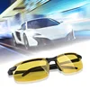 2PCS Night Vision Glasses Men Anti-Glare Driving Goggle Half Frame Polarized Sunglasses for Driver UV400 Day and Night Glasses 3