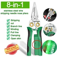 8-in-1 Stainless Steel Electrician Scissors Multifunction Manually Shears Groove Cutting Wire And Thin Steel Plate Hand Tools 1