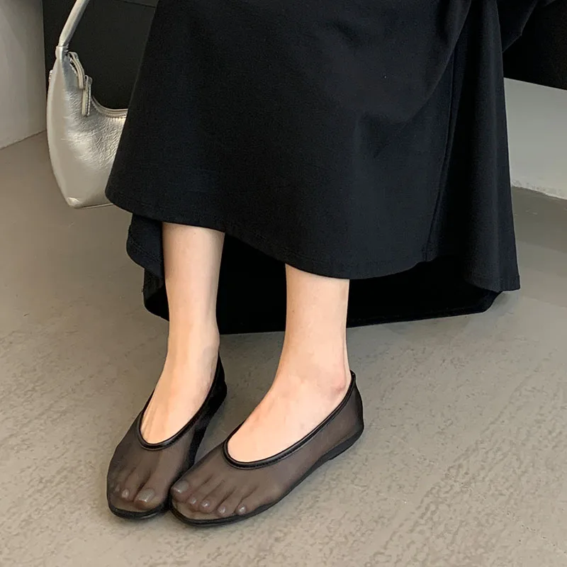 รูปสินค้า รองเท้าบัลเลต์แฟชั่นผู้หญิง ใส่สบาย หรูหรา