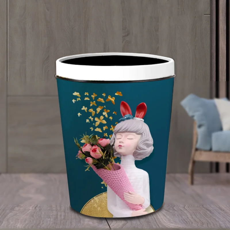 

Dustbin Bathroom Trash Can Kitchen Dumpster Toilet Bucket Garbage Office Trash Can Wastebasket Lixeira Banheiro Rubbish Bin