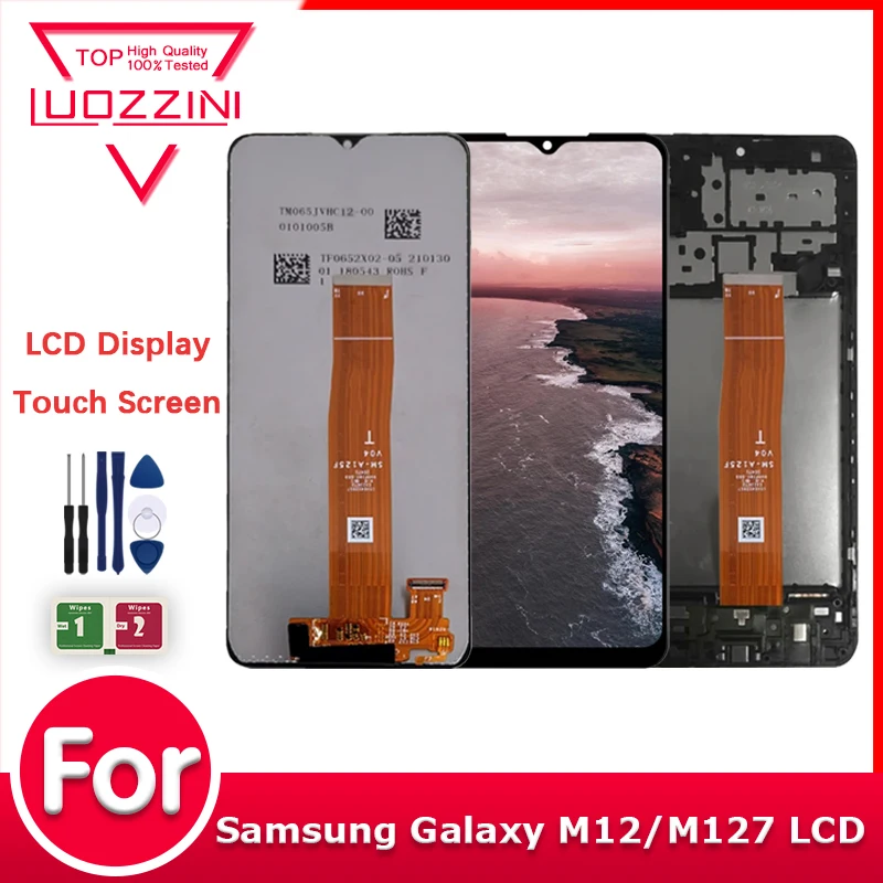 6.5" Original For Samsung Galaxy M12 M127 LCD Display Touch Screen ...