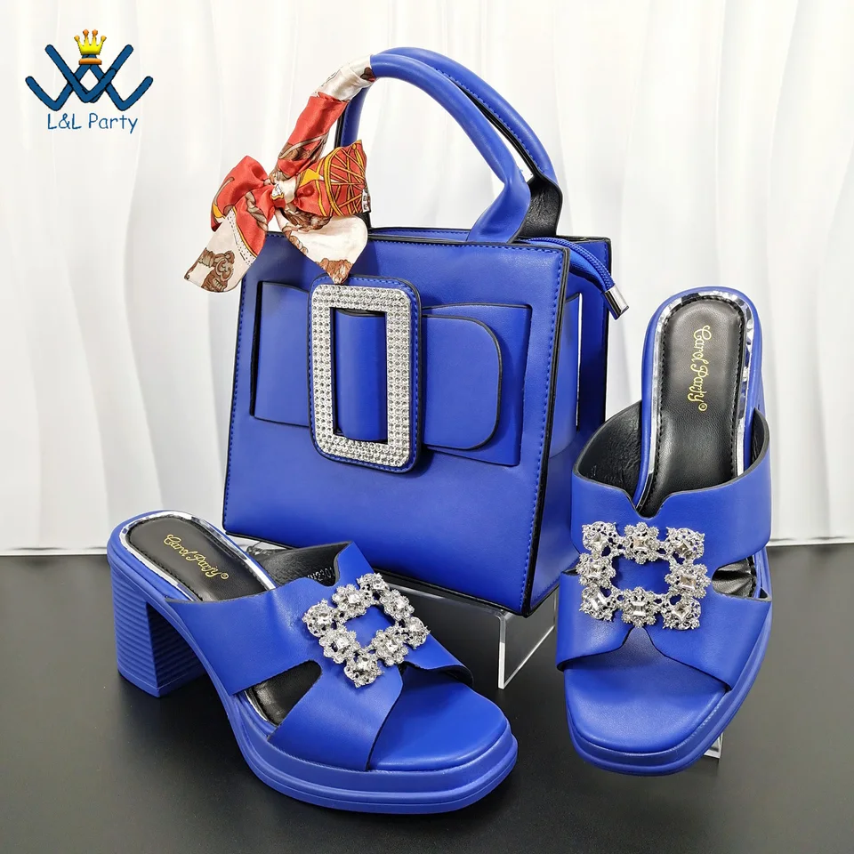 Mature Fashion Style Italian Ladies Lovely Shoes and Bag to Match