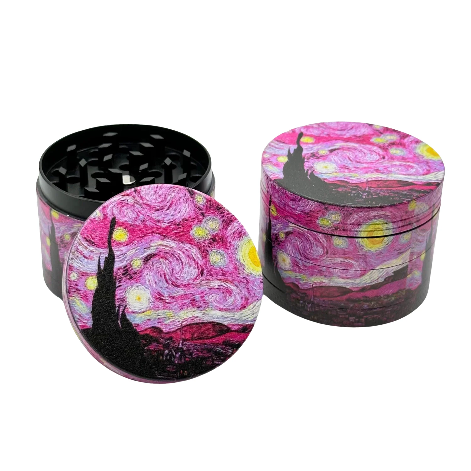Sun & Moon Decorative Herb Grinder, 2-Inch
