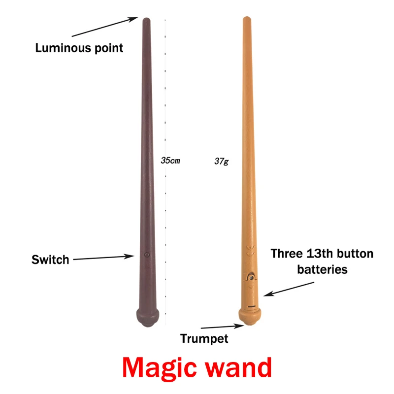 Glowing Sounding Magic Wand Cosplay Toys Children's Role-playing Stage Performance Props Wizard Cane Boy Girl Birthday Gift