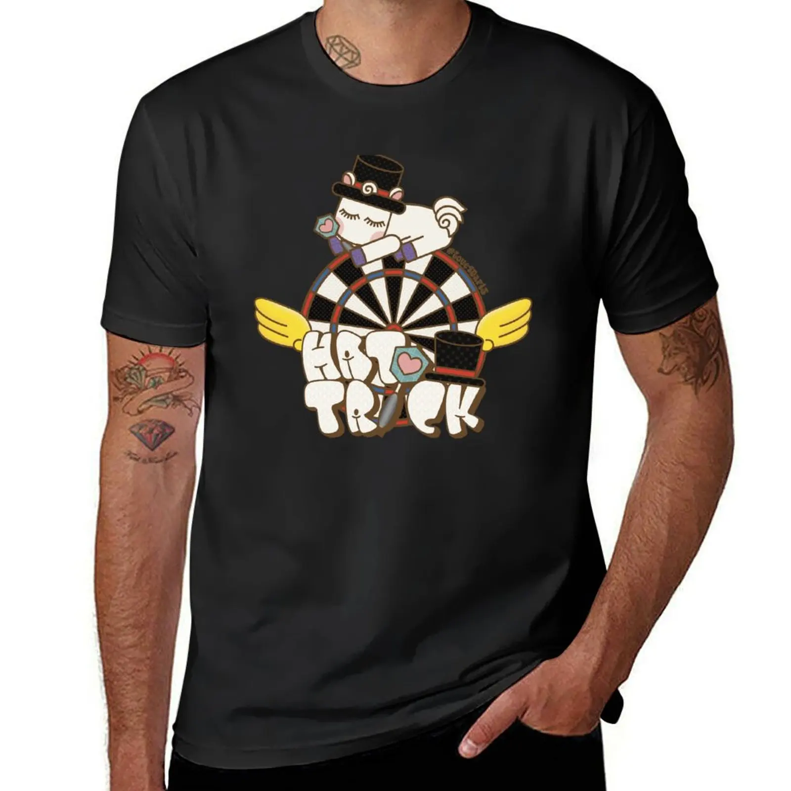 

White Horse Loves Hat Trick! T-Shirt for a boy customs oversized heavyweight t shirts for men