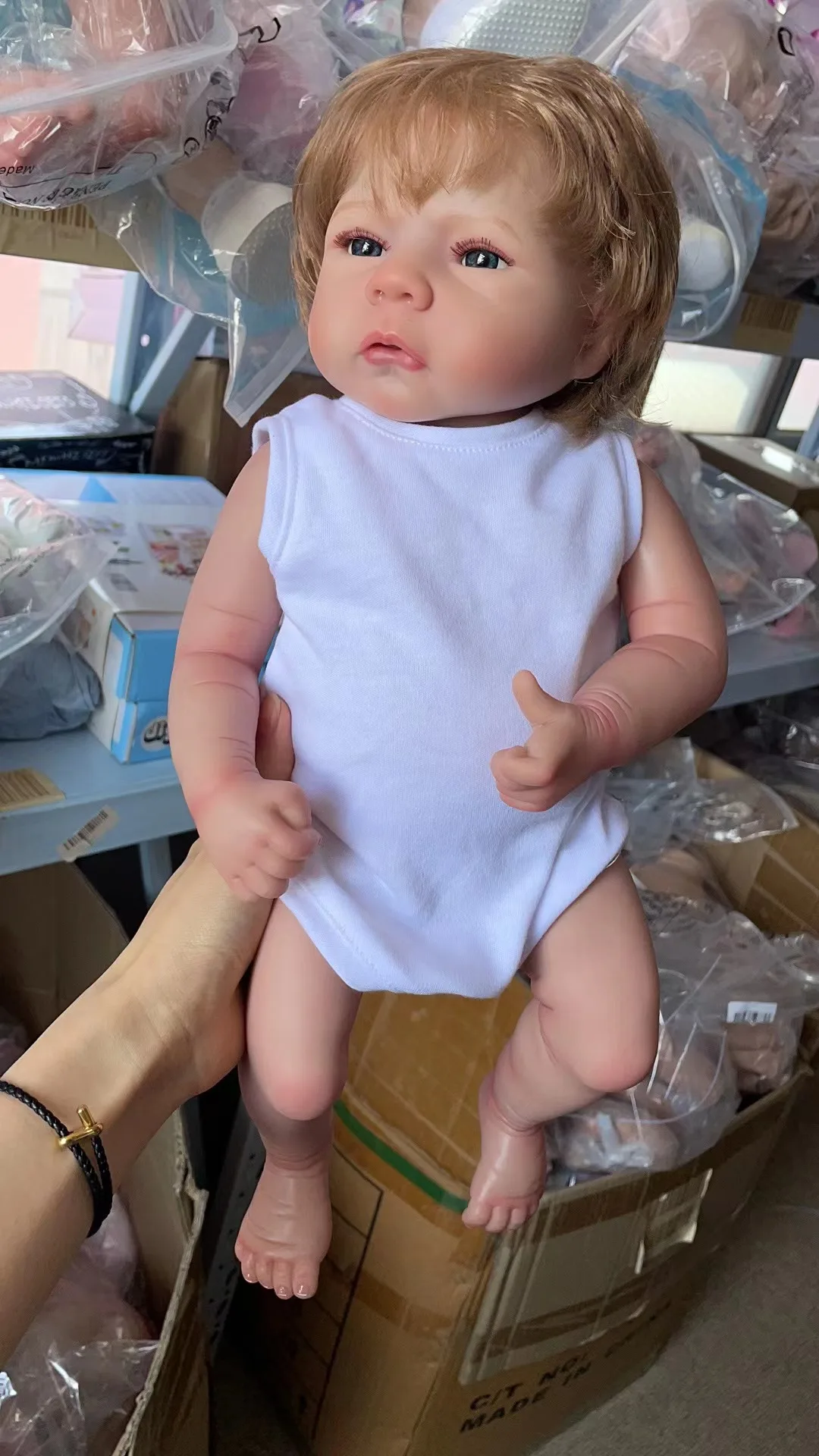 MASSGESCHNEIDERTE REBORN BABY MÄDCHEN LUCA ELLY KNÖPFE IHRE WAHL