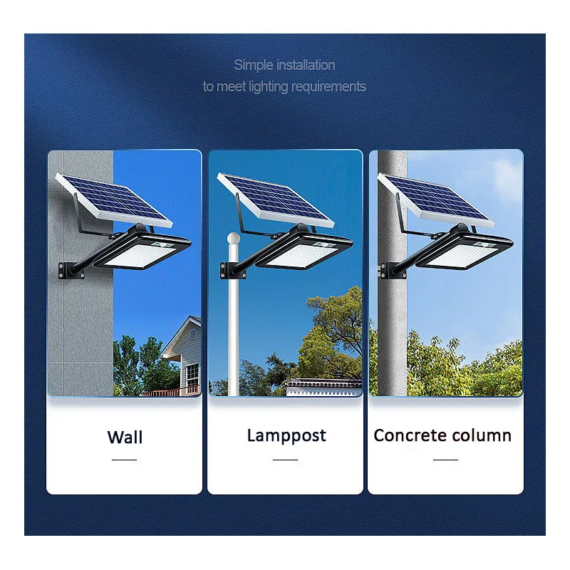 thumbnail image 2 of Solar Street Lights Outdoor Waterproof PIR Motion Sensor Security Light With 3 Lighting Modes 2 of 13