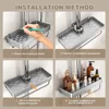 Aluminum Shower Shelf with Towel Rack Bathroom Shelf Without Drilling Soap Shampoo Holder Shower Tray Bathroom Organizer 6