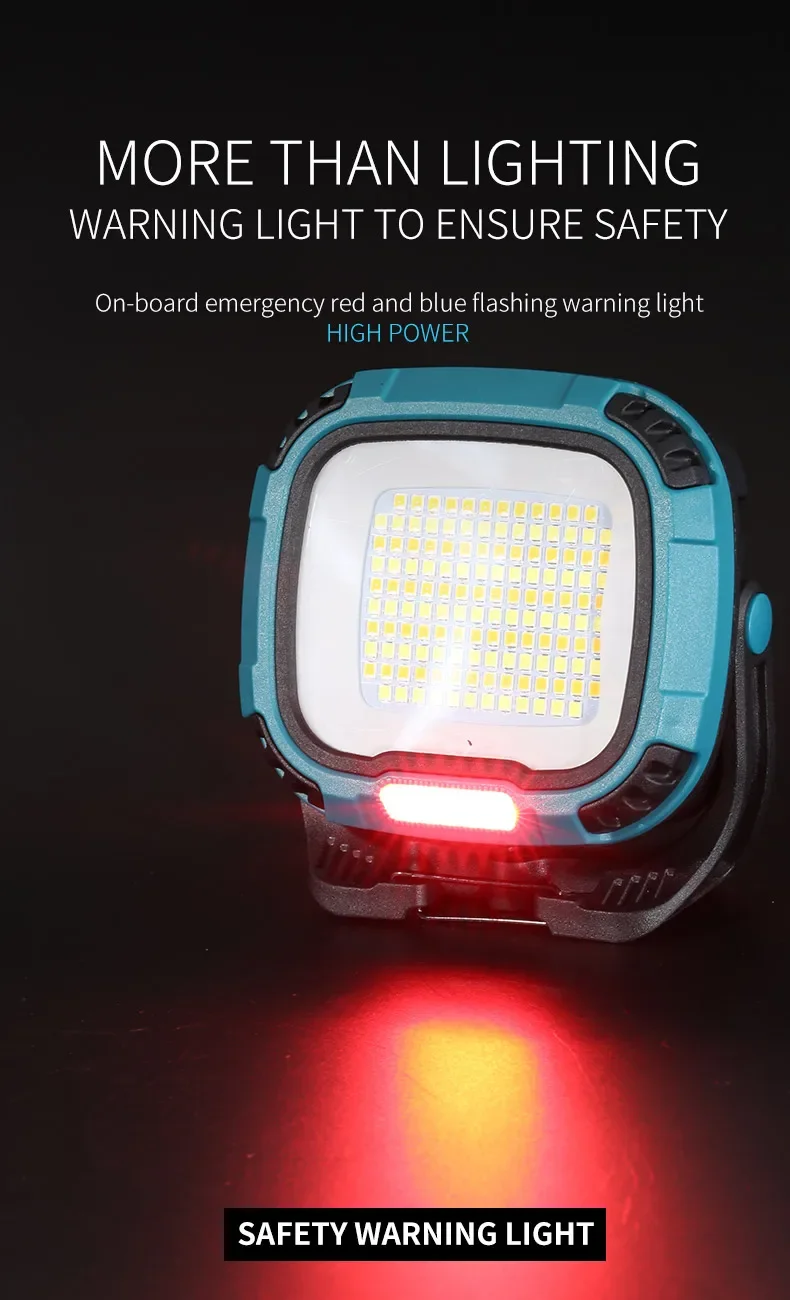 Description Picture 6 of itemStrong Light COB Flashlight USB Rechargeable Torch Portable Outdoor Power Bank Camping Fishing Emergency Work Lamp With Hook