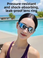 Rabigala High Defn Anti-Fog Swimming Goggles Women's No Eyebrow Design Snorkeling Mask for Swimming Online Exclusive