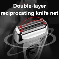 Kemei Powerful Rechargeable Shaver For Men Foil Electric Shaver Beard Head Shaving Electric Razor Facial USB with extra mesh 2